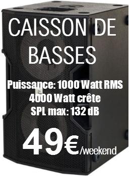 Caisson de basses 1000W