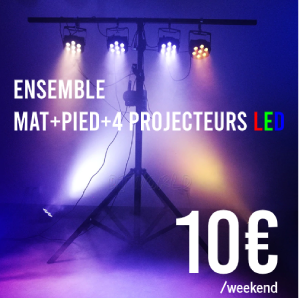 ensemble 4 projecteurs les