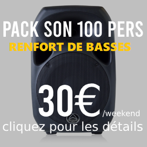 Pack Son 100 personnes plus de basses 30€